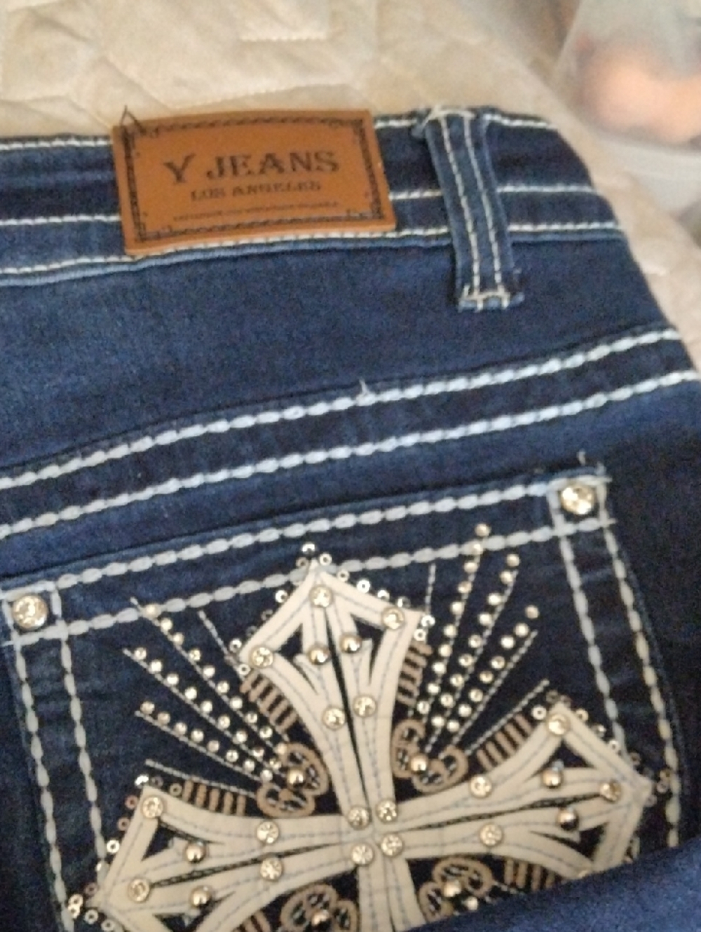 Navy Blue Fabric Panel - Picture 3 of 4